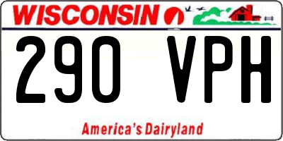 WI license plate 290VPH