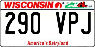 WI license plate 290VPJ