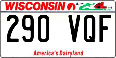 WI license plate 290VQF
