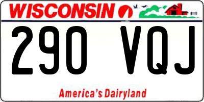 WI license plate 290VQJ