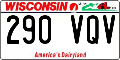 WI license plate 290VQV