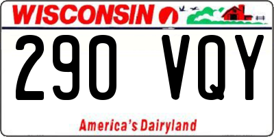 WI license plate 290VQY