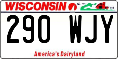 WI license plate 290WJY