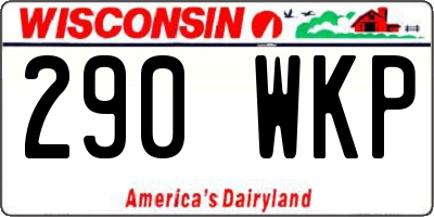 WI license plate 290WKP