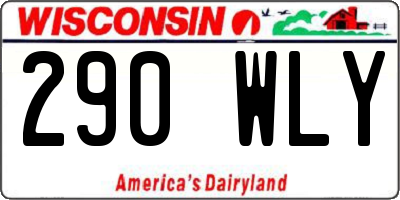 WI license plate 290WLY