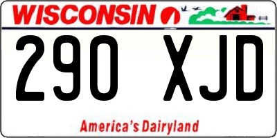 WI license plate 290XJD
