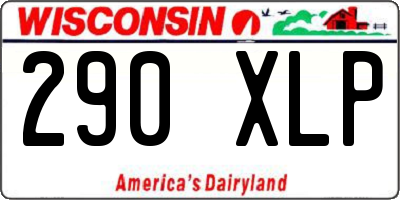 WI license plate 290XLP