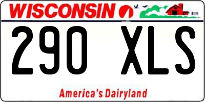 WI license plate 290XLS