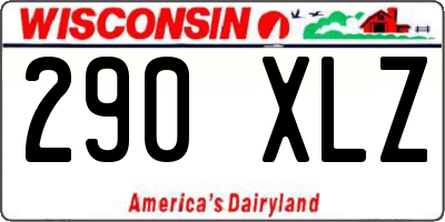WI license plate 290XLZ