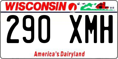 WI license plate 290XMH