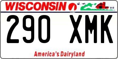 WI license plate 290XMK