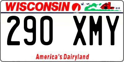 WI license plate 290XMY
