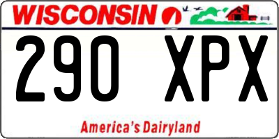 WI license plate 290XPX