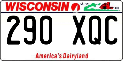 WI license plate 290XQC