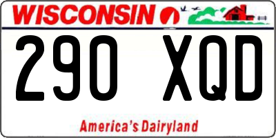WI license plate 290XQD