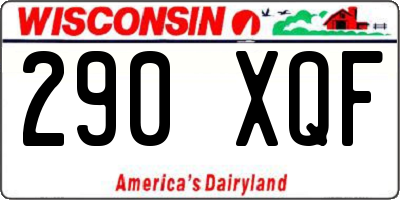 WI license plate 290XQF