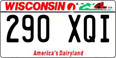 WI license plate 290XQI