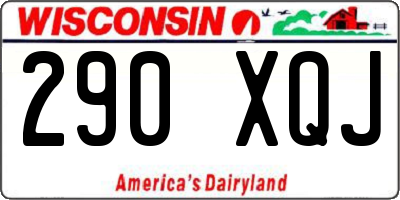 WI license plate 290XQJ