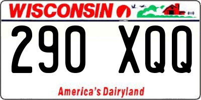 WI license plate 290XQQ