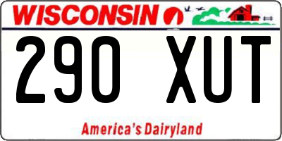 WI license plate 290XUT