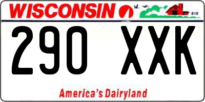 WI license plate 290XXK