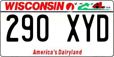 WI license plate 290XYD