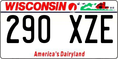 WI license plate 290XZE