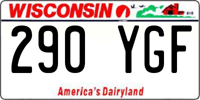WI license plate 290YGF