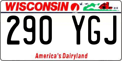 WI license plate 290YGJ