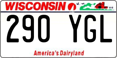 WI license plate 290YGL