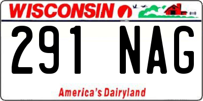 WI license plate 291NAG