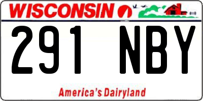 WI license plate 291NBY