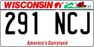 WI license plate 291NCJ