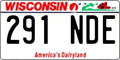 WI license plate 291NDE