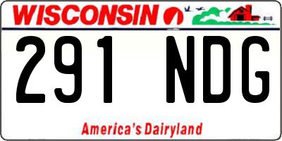 WI license plate 291NDG