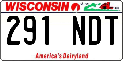 WI license plate 291NDT