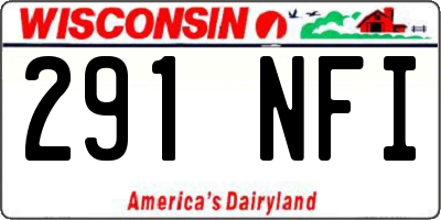 WI license plate 291NFI