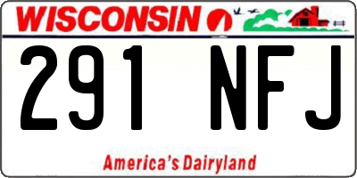 WI license plate 291NFJ