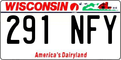 WI license plate 291NFY