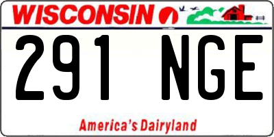 WI license plate 291NGE