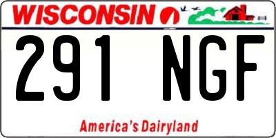WI license plate 291NGF