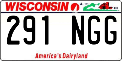 WI license plate 291NGG