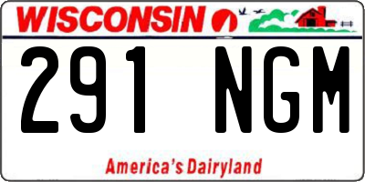 WI license plate 291NGM