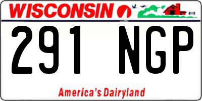 WI license plate 291NGP
