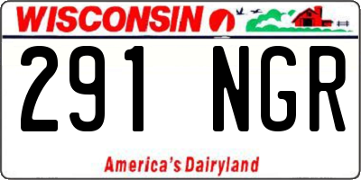 WI license plate 291NGR