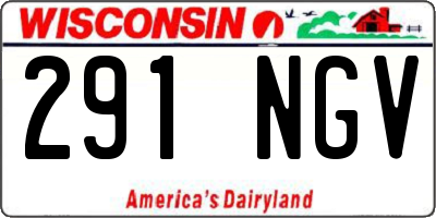 WI license plate 291NGV