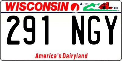 WI license plate 291NGY