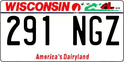 WI license plate 291NGZ