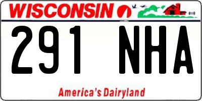 WI license plate 291NHA