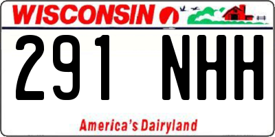 WI license plate 291NHH